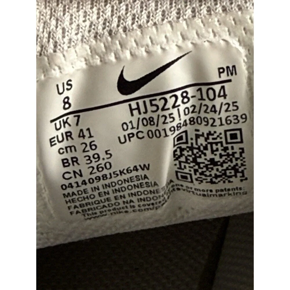 Nike V5 RNR White Vast Grey Black HJ5228-104 Men’s Size 8 Running Shoes Sneakers